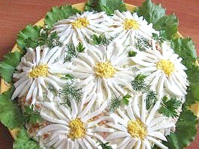 Салат Ромашковое поле
