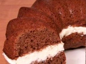 Шоколадный кекс с творожным кремом