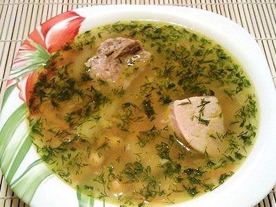 Суп гороховый по-кубански