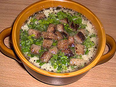 Суп из хлебных корок