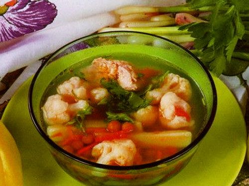 Суп с цветной капустой