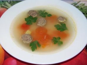 Суп с клецками и картофелем