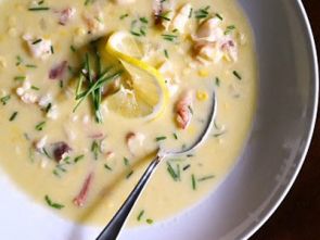 Суп с омаром и кукурузой