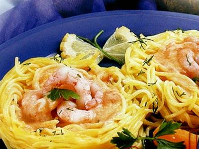 Тальятелле с соусом из лангустов