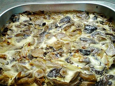 Вешенки в сметане
