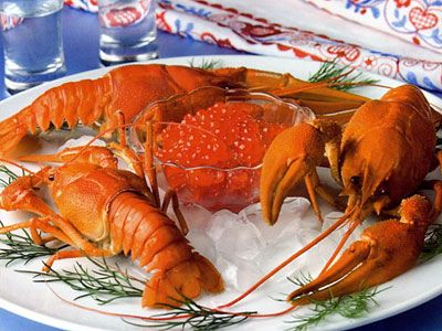 Закуска из раков