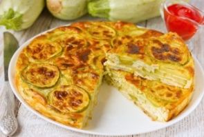 Запеканка из кабачков с плавленым сыром