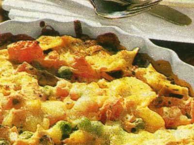 Запеканка из равиоли с сыром