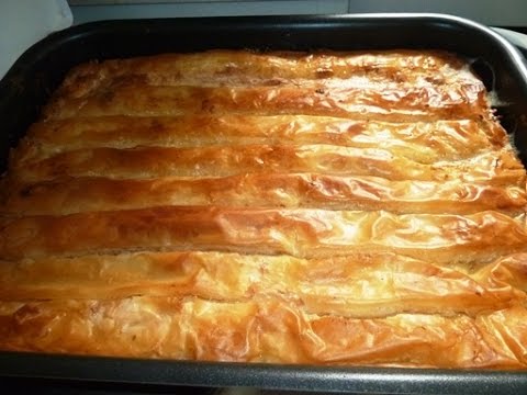 Рецепт . Баница.  Национальный Болгарский соленый пирог.