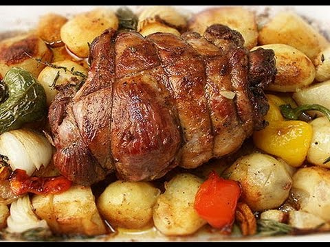 Рецепт бараньей ноги запеченной в духовке 2014