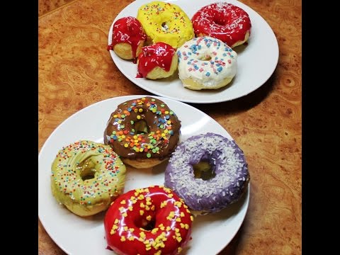 Рецепт: Готовим Пончики в Глазури Дома =)