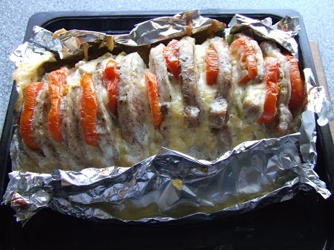 Свинина в духовке ' Гармошка' Видео рецепт просто вкусно