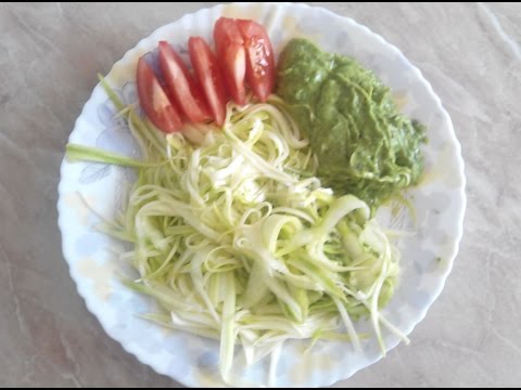 Сыроедческие спагетти, рецепт