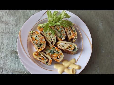 Яичный рулет рецепт